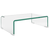 Tv Stand/Monitor Riser Glass Clear