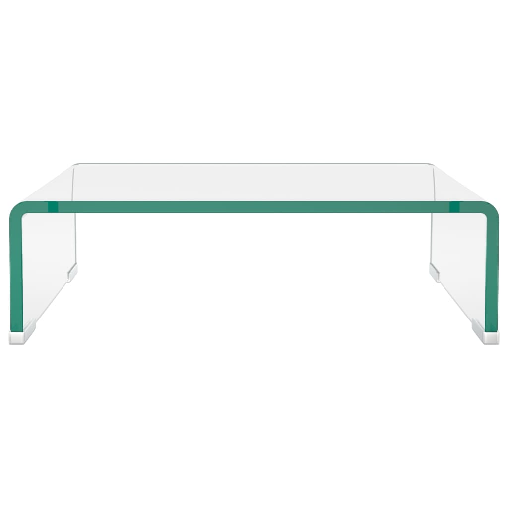 Tv Stand/Monitor Riser Glass Clear