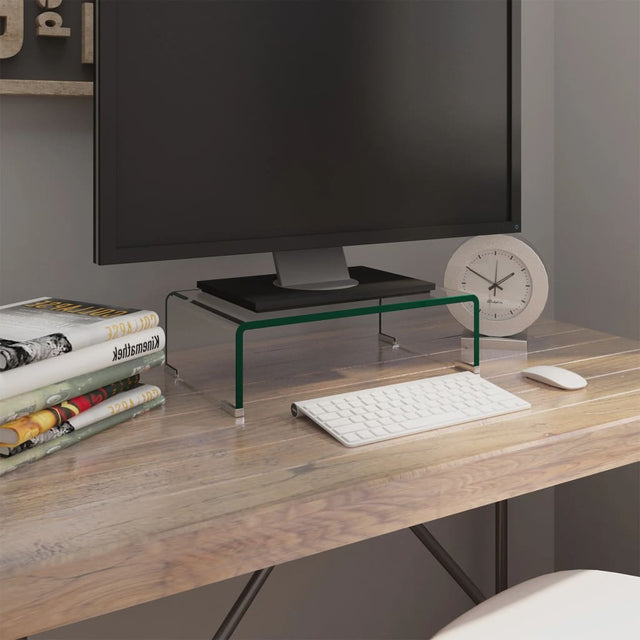 Tv Stand/Monitor Riser Glass Clear