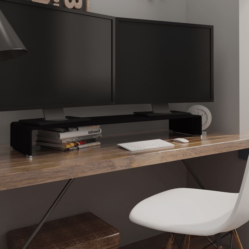 Tv Stand/Monitor Riser Glass Clear