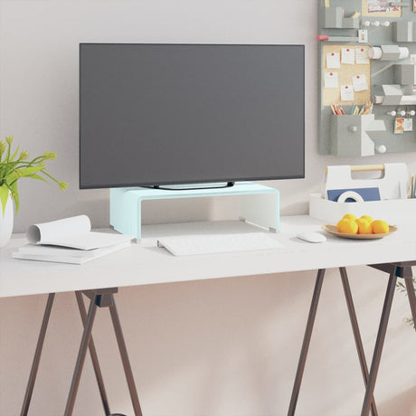 Tv Stand/Monitor Riser Glass Clear