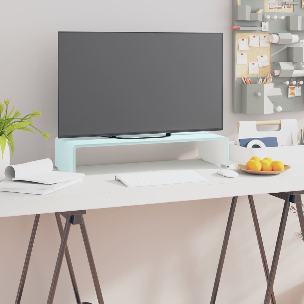 Tv Stand/Monitor Riser Glass Clear