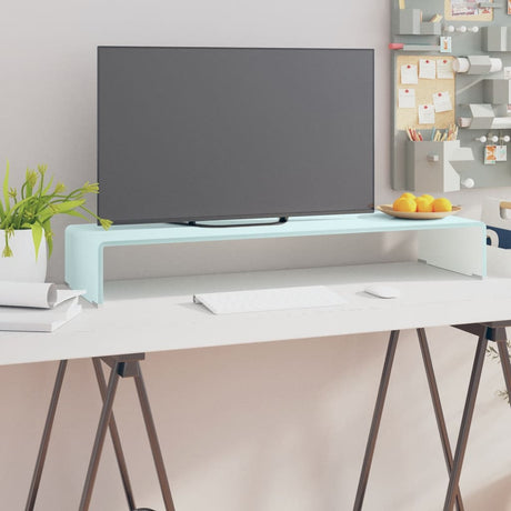 Tv Stand/Monitor Riser Glass Clear