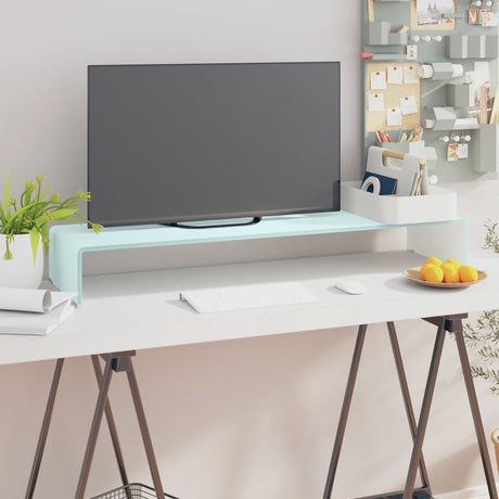 Tv Stand/Monitor Riser Glass Clear