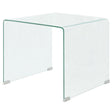 Coffee Table Tempered Glass 49.5X50X45 Cm Clear
