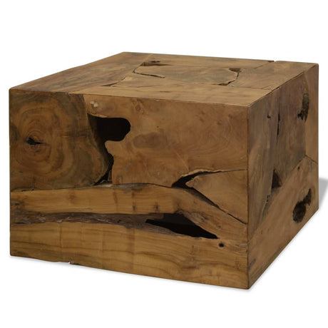 Coffee Table 50X50X35 Cm Genuine Teak Brown