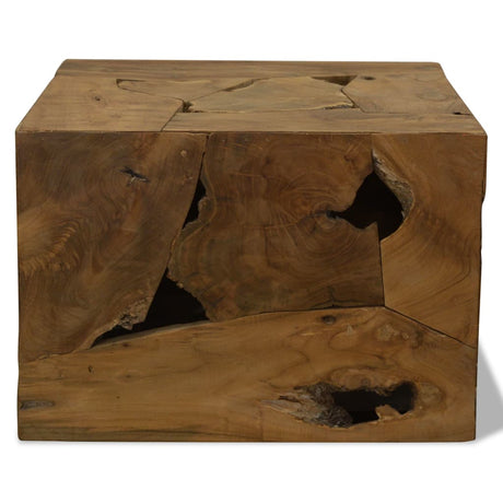 Coffee Table 50X50X35 Cm Genuine Teak Brown