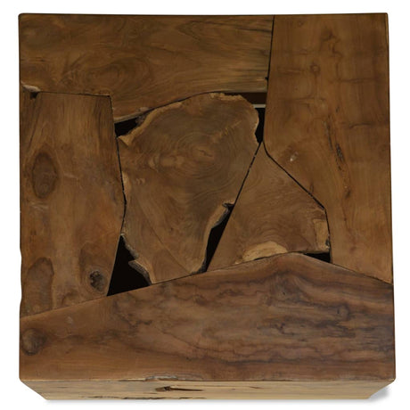 Coffee Table 50X50X35 Cm Genuine Teak Brown