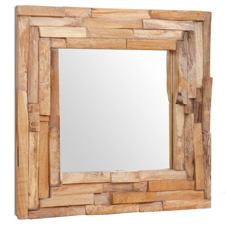Decorative Mirror Teak Rectangular
