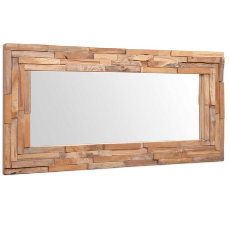 Decorative Mirror Teak Rectangular