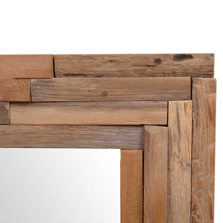 Decorative Mirror Teak Rectangular