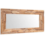 Decorative Mirror Teak Rectangular
