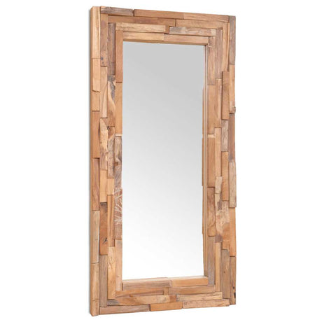 Decorative Mirror Teak Rectangular