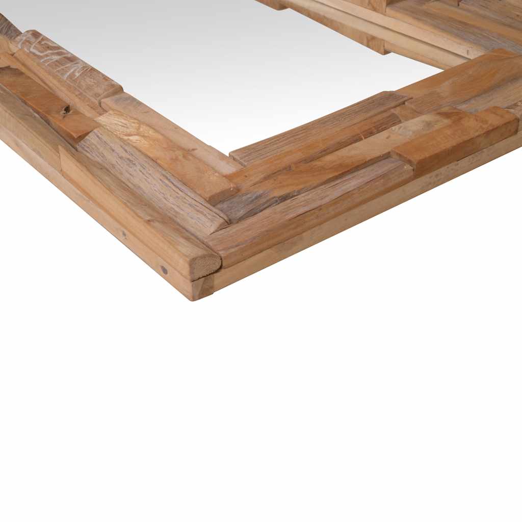 Decorative Mirror Teak Rectangular