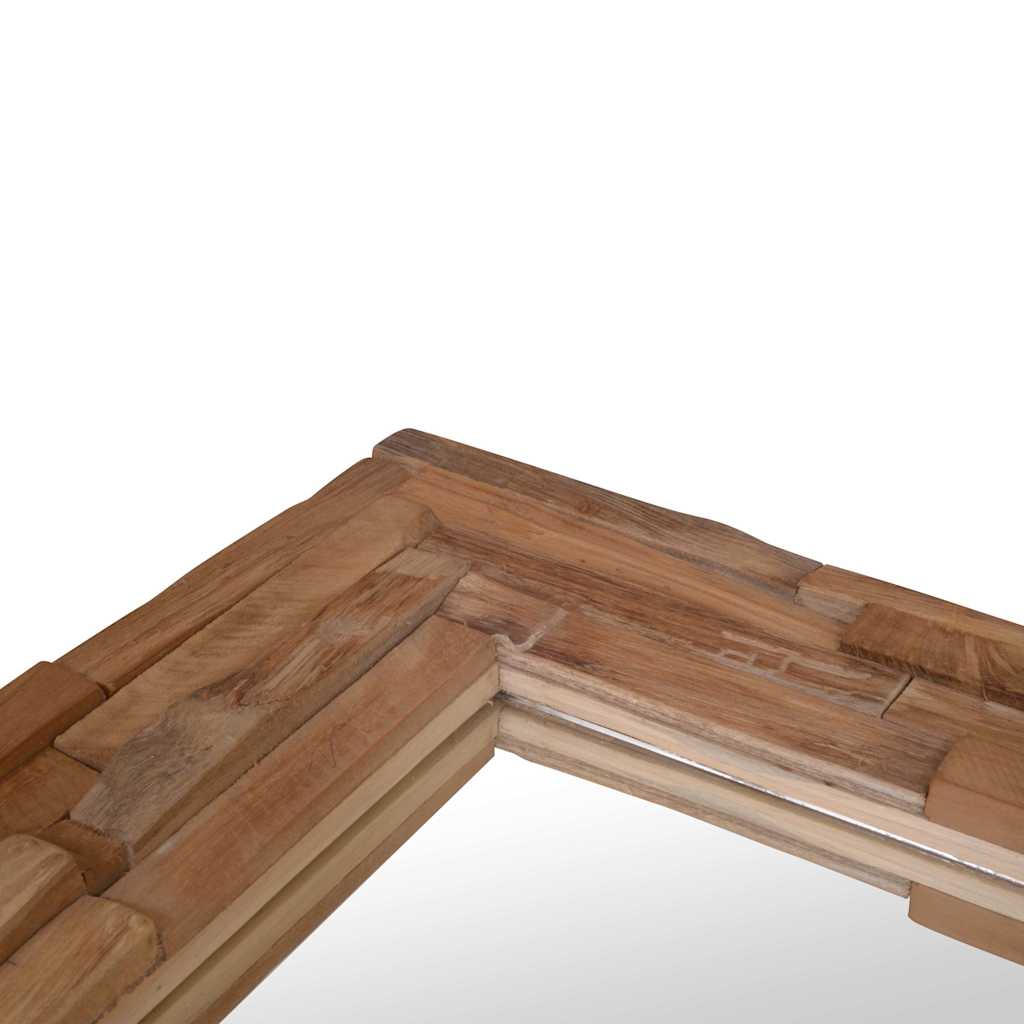 Decorative Mirror Teak Rectangular
