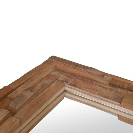 Decorative Mirror Teak Rectangular