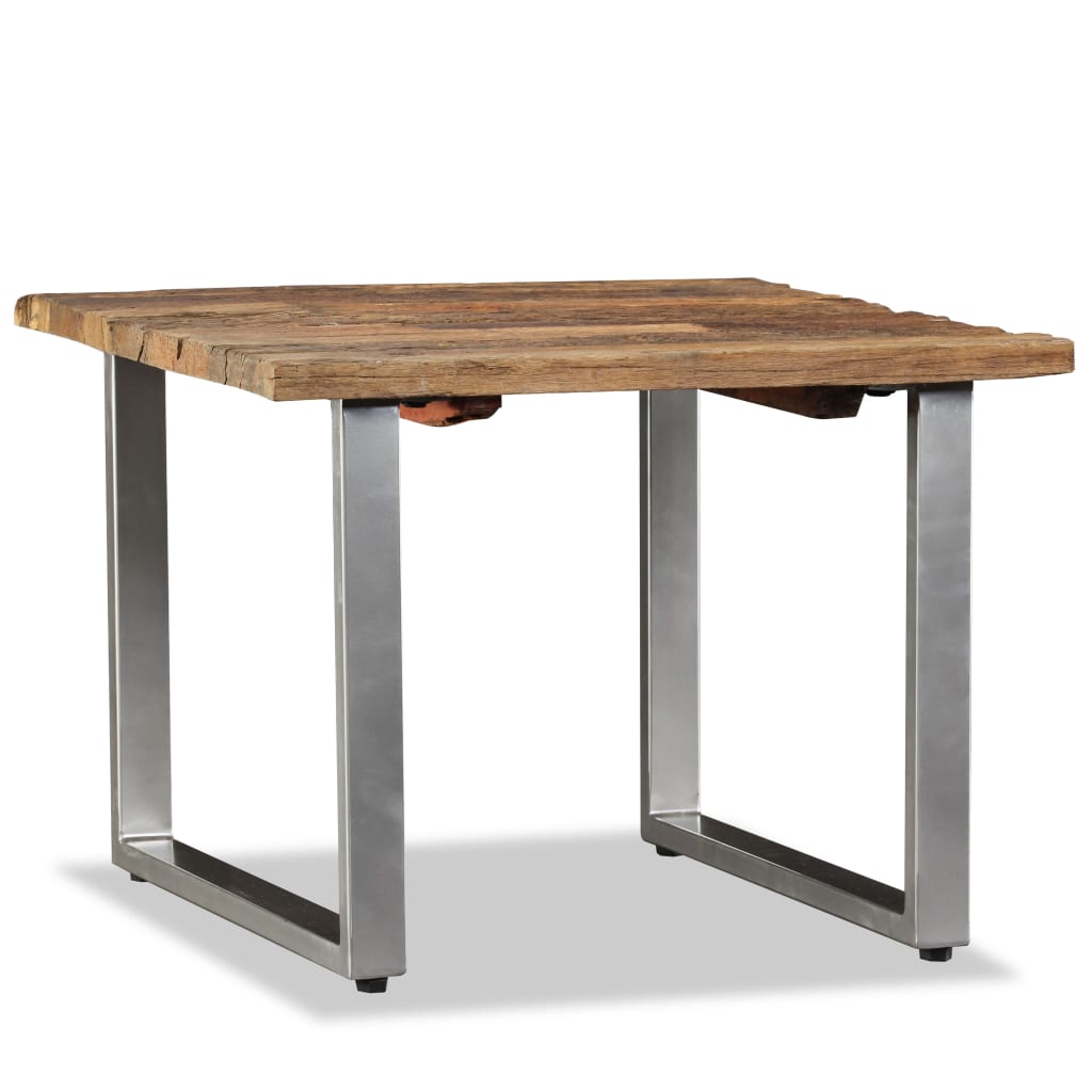Coffee Table Solid Reclaimed Wood 55X55X40 Cm