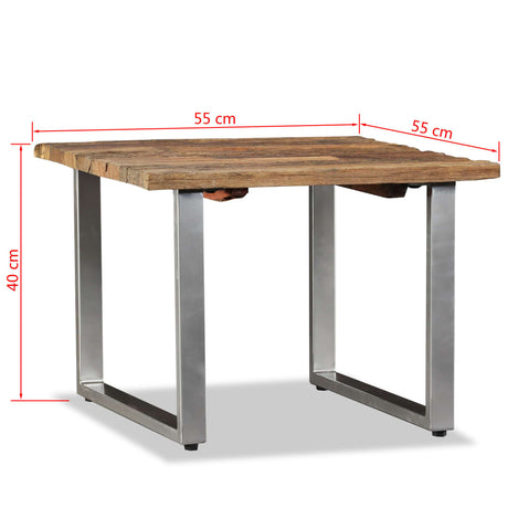 Coffee Table Solid Reclaimed Wood 55X55X40 Cm