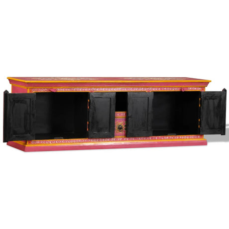 Tv Cabinet Solid Mango Wood Hand Painted