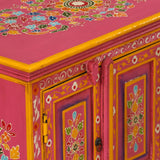 Tv Cabinet Solid Mango Wood Hand Painted