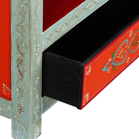 Tv Cabinet Solid Mango Wood Hand Painted
