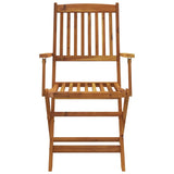 9 Piece Folding Outdoor Dining Set Solid Acacia Wood