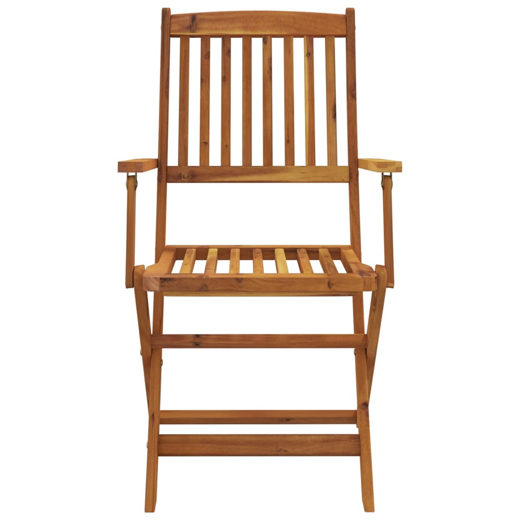 7 Piece Folding Outdoor Dining Set Solid Acacia Wood