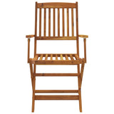 7 Piece Folding Outdoor Dining Set Solid Acacia Wood