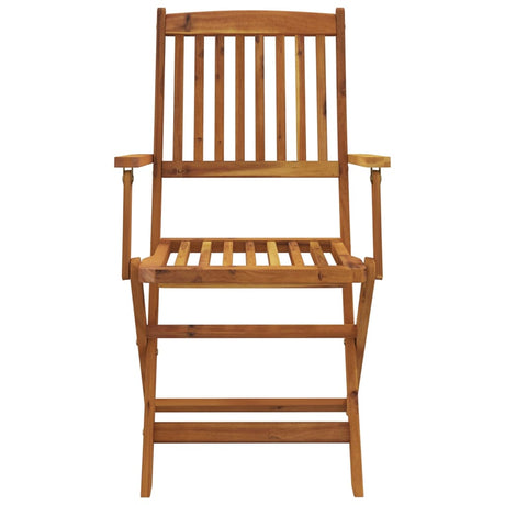 7 Piece Folding Outdoor Dining Set Solid Acacia Wood