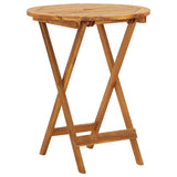 3 Piece Folding Bistro Set Solid Acacia Wood 60 Cm
