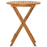 3 Piece Folding Bistro Set Solid Acacia Wood 60 Cm