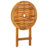 3 Piece Folding Bistro Set Solid Acacia Wood 60 Cm