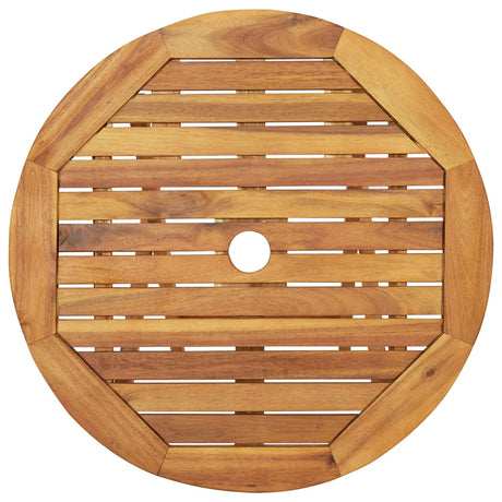 3 Piece Folding Bistro Set Solid Acacia Wood 60 Cm