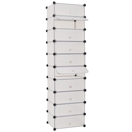 Interlocking Shoe Organiser With 10 Compartments