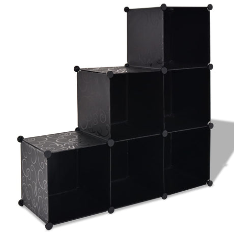 Storage Cube Organiser With 6 Compartments