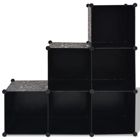 Storage Cube Organiser With 6 Compartments