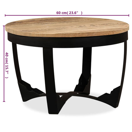 Coffee Table Solid Rough Mango Wood