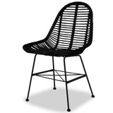 Dining Chairs 4 Pcs Natural Rattan