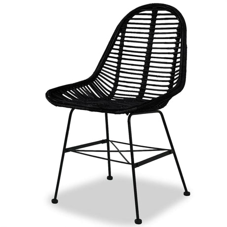 Dining Chairs 4 Pcs Natural Rattan