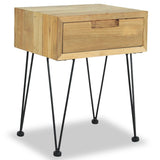 Bedside Cabinet 40X30X50 Cm Solid Teak