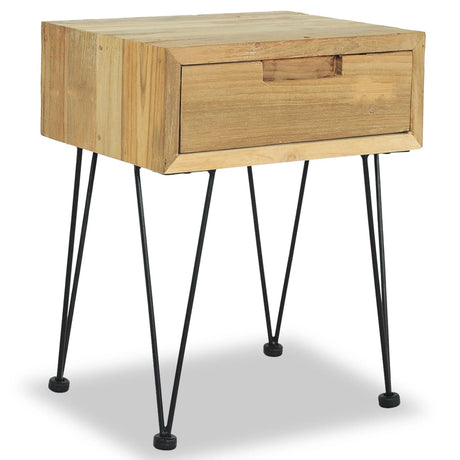 Bedside Cabinet 40X30X50 Cm Solid Teak