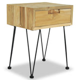 Bedside Cabinet 40X30X50 Cm Solid Teak
