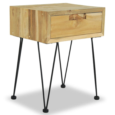 Bedside Cabinet 40X30X50 Cm Solid Teak