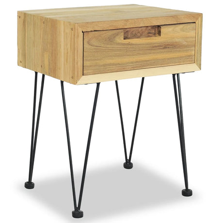 Bedside Cabinet 40X30X50 Cm Solid Teak
