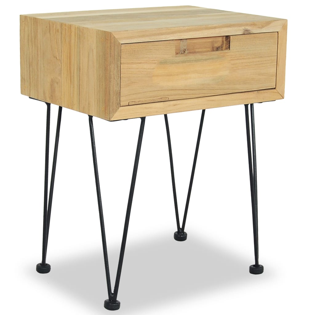 Bedside Cabinet 40X30X50 Cm Solid Teak