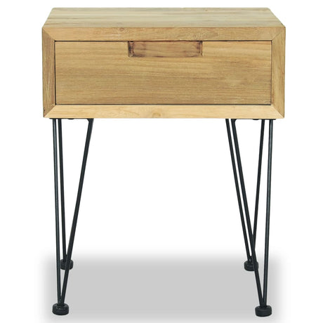 Bedside Cabinet 40X30X50 Cm Solid Teak