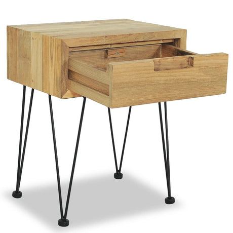 Bedside Cabinet 40X30X50 Cm Solid Teak