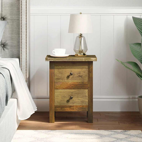 Nightstand Solid Mahogany Wood 40X30X51 Cm