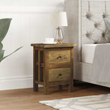Nightstand Solid Mahogany Wood 40X30X51 Cm