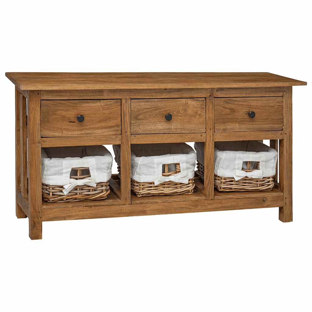 Sideboard Solid Mahogany Wood 100X30X50 Cm